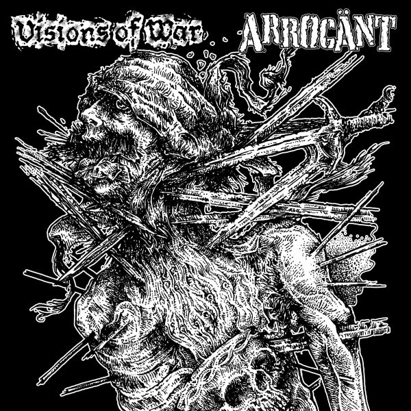 Visions Of War / Arrogänt - white split LP