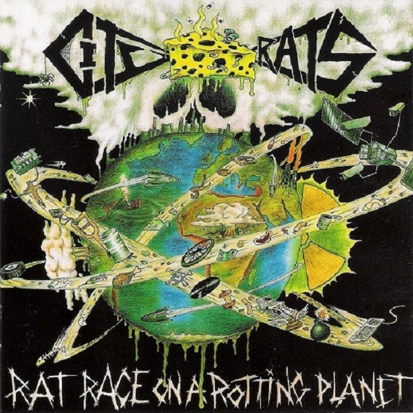City Rats ‎– Rat Race On A Rotting Planet - blue LP