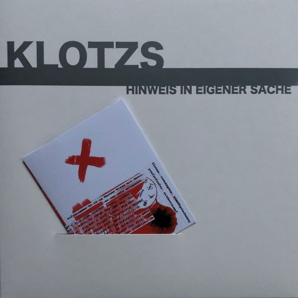Klotzs – Hinweis In Eigener Sache - marbled LP