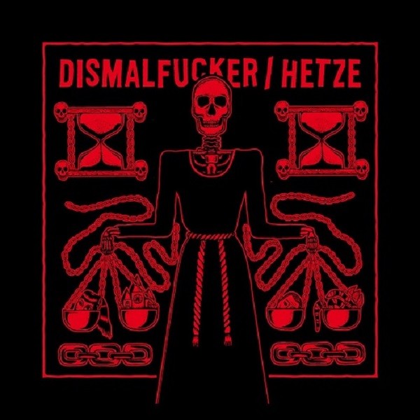 Dismalfucker vs. Hetze - split LP