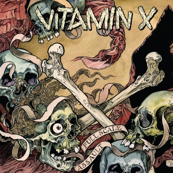 Vitamin X ‎– full scale assault - blue LP