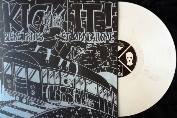 Kick It! ‎– Biére, Frites Et Vandalisme - white LP